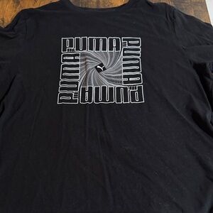Puma Men's Black Graphic Tee